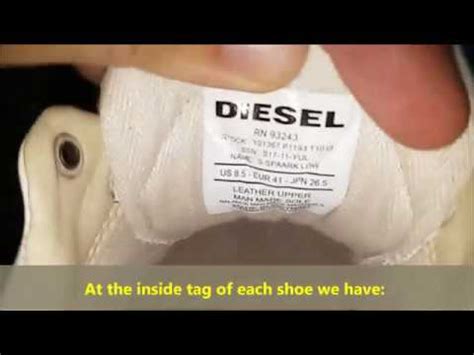 How to spot original Diesel shoes manufacture date 